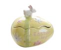 Lovely Rabbit Ceramic Egg Shape Jewelry Box Organizer Storage Case for Rings Bracelet Necklace Earrings