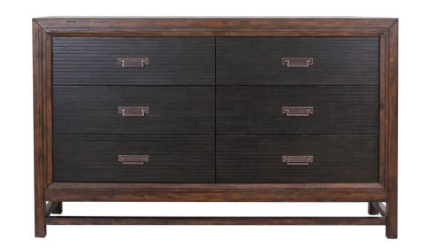 Bridgevine Home Branson 6-drawer Dresser, No Assembly Required, Two-Tone Finish