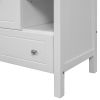 Bathroom Vanity with Sink;  Bathroom Storage Cabinet with Doors and Drawers;  Solid Wood Frame;  Ceramic Sink