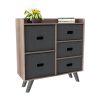 Premium Dresser Organizer Cabinet with 5 Easy Pull Fabric Drawers