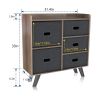 Premium Dresser Organizer Cabinet with 5 Easy Pull Fabric Drawers