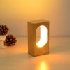 1pc LONRISWAY LED Wood Desk Lamp - Dimmable Night Light for Bedroom and Home Decor - Unique Gift Idea