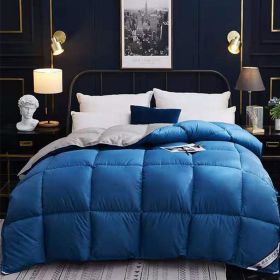 Down Duvet, Winter Duvet, Goose Down Duvet Core, Air Conditioner (Option: Blue-200x230cm-6)