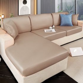 Waterproof technology fabric sofa cover, all inclusive, universal cushion, all season universal seat cushion, leather sofa cover, wholesale of hats (Color: Keyue Khaki)