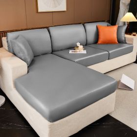 Waterproof technology fabric sofa cover, all inclusive, universal cushion, all season universal seat cushion, leather sofa cover, wholesale of hats (Color: Keyan Grey)