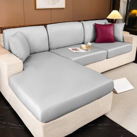 Waterproof technology fabric sofa cover, all inclusive, universal cushion, all season universal seat cushion, leather sofa cover, wholesale of hats (Color: Keyan Light Grey)