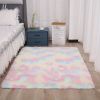 1pc, Ultra Soft Tie-Dyed Shaggy Area Rug for Bedroom, Living Room, and Home Decor - Fluffy, Fuzzy, and Plush Furry Carpet - 47.24 x 62.99