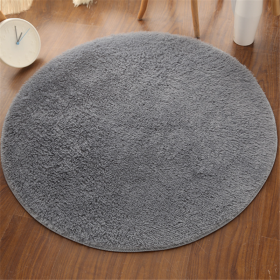 1pc, Non-Slip Silk Fur Plush Indoor Carpet Area Rug for Living Room and Kitchen - Soft and Durable Home Decor and Room Decor (Color: Grey)