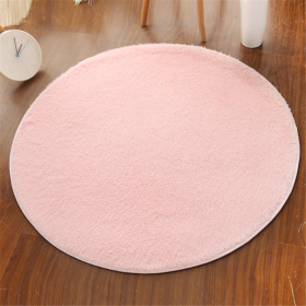 1pc, Non-Slip Silk Fur Plush Indoor Carpet Area Rug for Living Room and Kitchen - Soft and Durable Home Decor and Room Decor (Color: Pink)