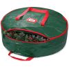 Christmas Wreath Storage Container, Waterproof Plastic Wreath Storage Bag