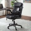 Air Lumbar Bonded Leather Manager Office Chair