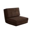 Soft Suede 3 Position Convertible Lounge Flip Chair