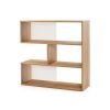 3-Shelf Open Bookcase for Living Room Study Office