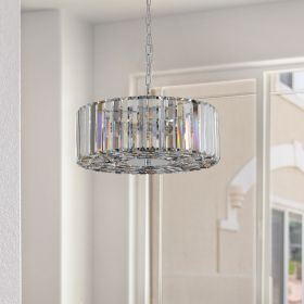 Modern Crystal Chandelier for Living-Room Round Cristal Lamp Luxury Home Decor Light Fixture (Color: as Pic)