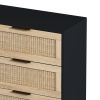 43.31"6-Drawers Rattan Storage Cabinet Rattan Drawer,for Bedroom,Living Room