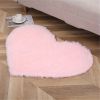 1pc, Plush Heart Shape Rug for Valentine's Day, Wedding Anniversary, and Home Decor - Soft PV Velvet Carpet for Living Room, Bedroom, and Bathroom