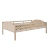 Full Over Twin & Twin Bunk Bed;  Velvet Triple Bunk Bed with Drawers and Guardrails