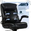 Air Lumbar Bonded Leather Manager Office Chair