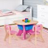 Kids Activity Table and Chair Set Play Furniture with Storage