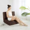 Soft Suede 3 Position Convertible Lounge Flip Chair