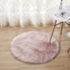 1pc, Plush Imitation Wool Area Rug for Home Living Room and Bedroom - Soft and Durable Floor Mat for Home Decor