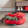 Christmas Wreath Storage Container, Waterproof Plastic Wreath Storage Bag