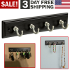 Wall Mount Key Rack Hanger Holder 4 Hook Chain Storage Keys Organizer Home Decor