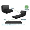 Soft Suede 3 Position Convertible Lounge Flip Chair