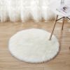 1pc, Plush Imitation Wool Area Rug for Home Living Room and Bedroom - Soft and Durable Floor Mat for Home Decor