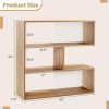 3-Shelf Open Bookcase for Living Room Study Office